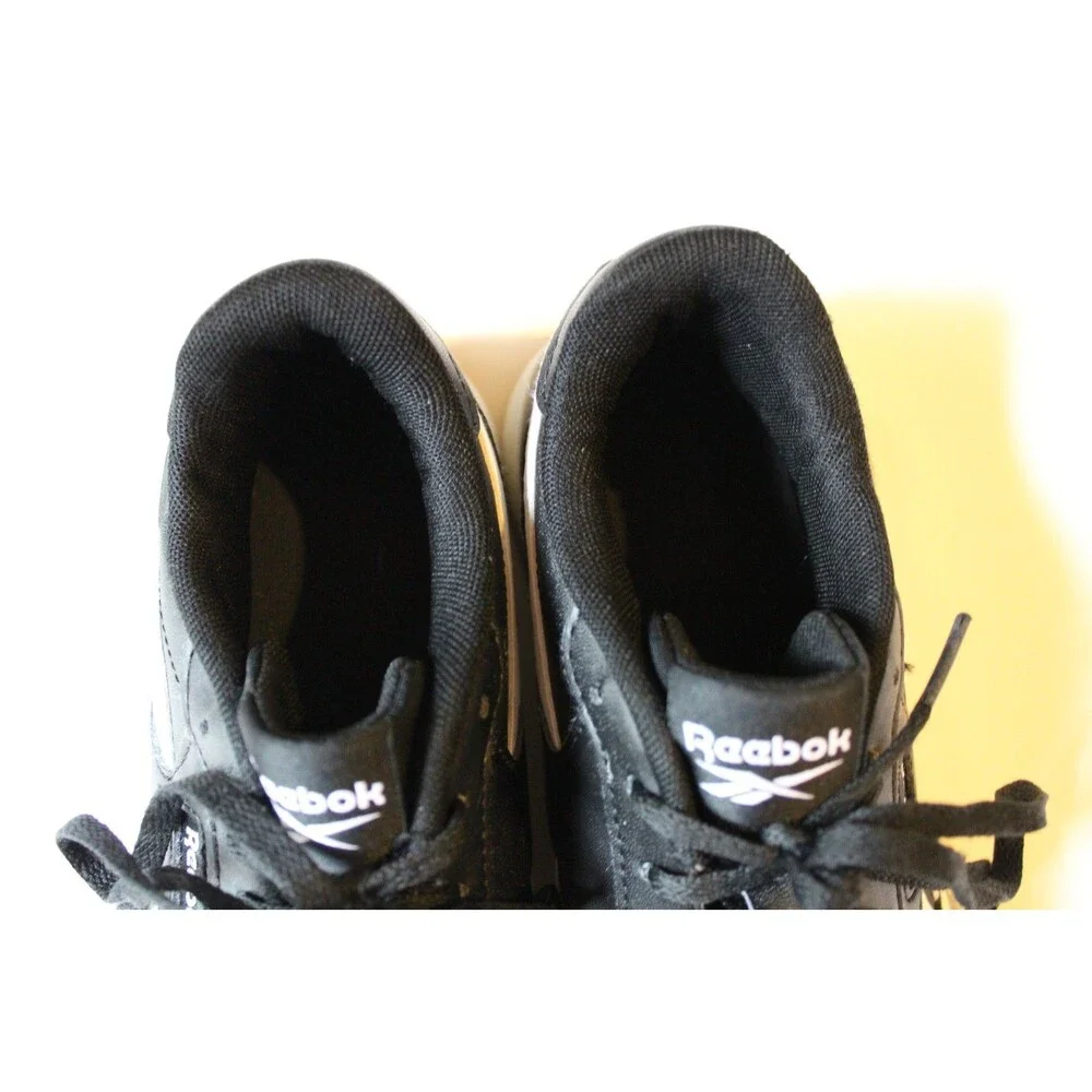 Reebok Court Advance Sneakers Black and White Mens Size 5 Womens 6.5